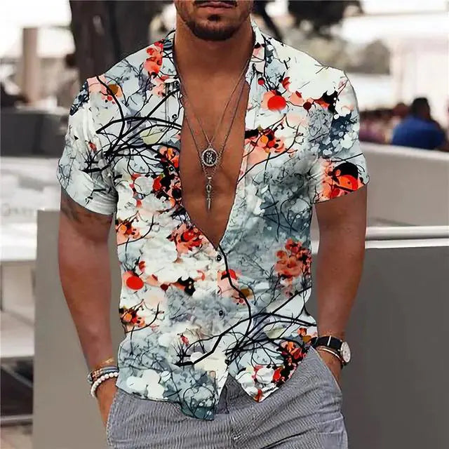 Summer Hawaiian Floral Shirts