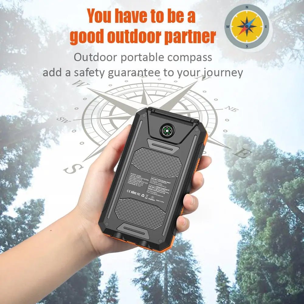 10000mAh Portable Solar Power Bank - Kalizeh