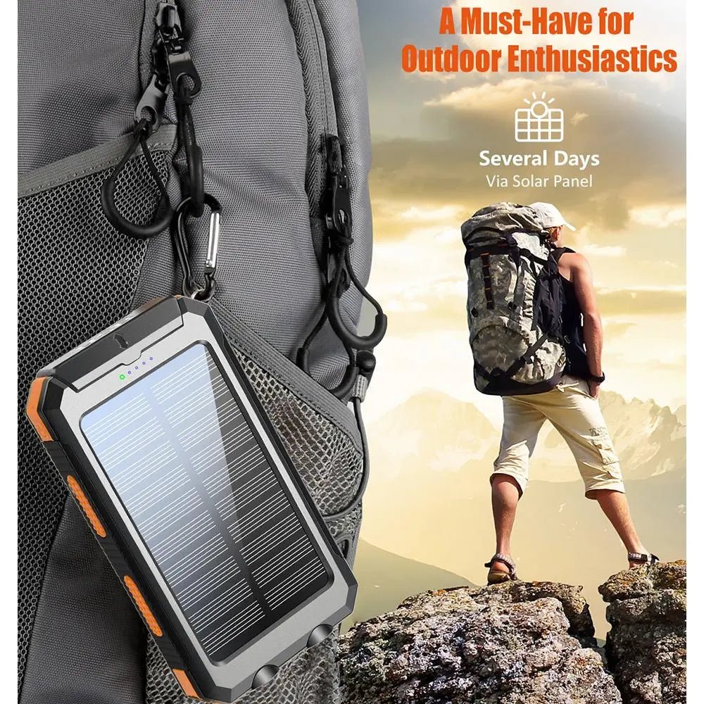 10000mAh Portable Solar Power Bank - Kalizeh