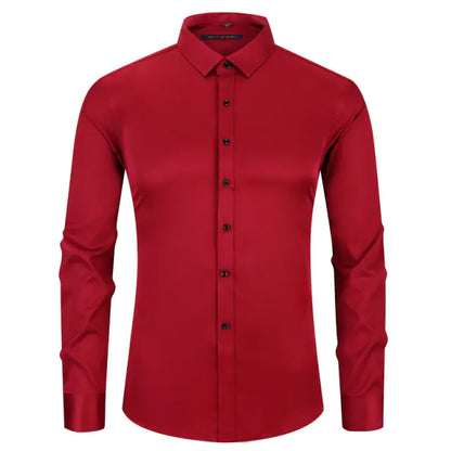 Stay Sharp: Anti-Wrinkle Men's Dress Shirt - Kalizeh