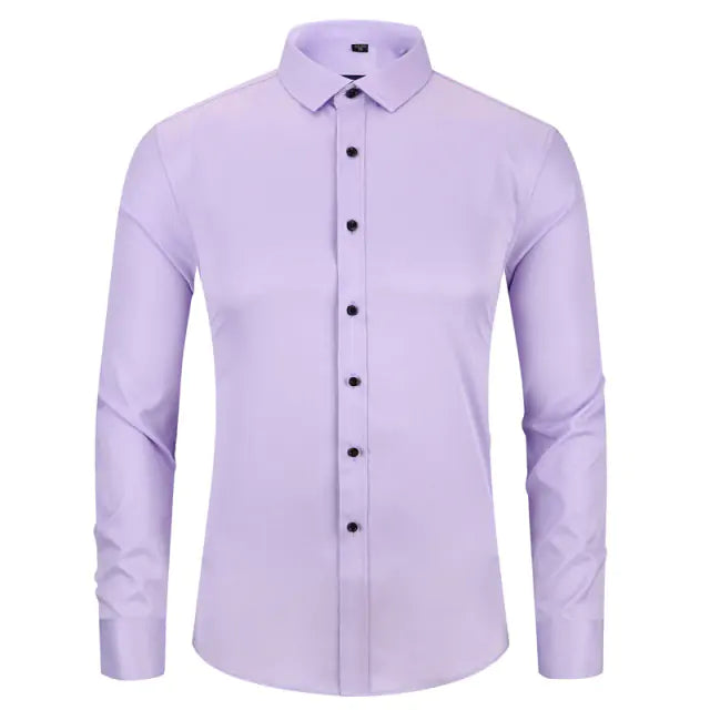 Stay Sharp: Anti-Wrinkle Men's Dress Shirt - Kalizeh