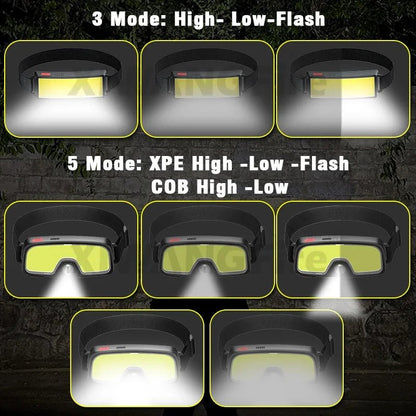 800 Lumens Rechargeable Headlamp - Kalizeh