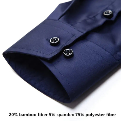 Stay Sharp: Anti-Wrinkle Men's Dress Shirt - Kalizeh