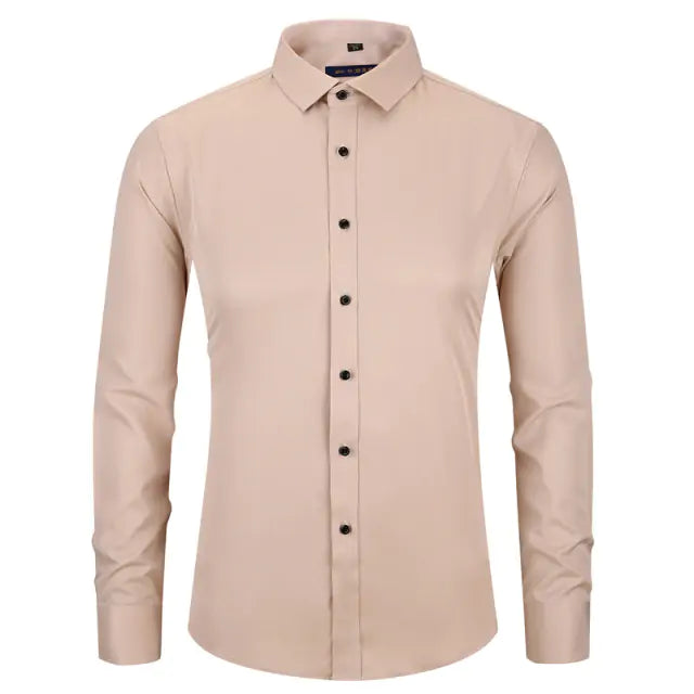 Stay Sharp: Anti-Wrinkle Men's Dress Shirt - Kalizeh