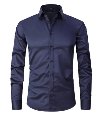 Stay Sharp: Anti-Wrinkle Men's Dress Shirt - Kalizeh