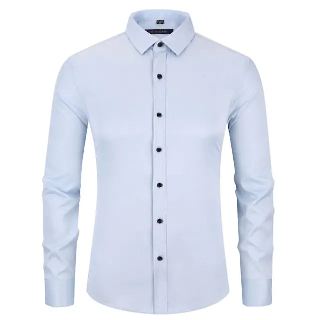 Stay Sharp: Anti-Wrinkle Men's Dress Shirt - Kalizeh