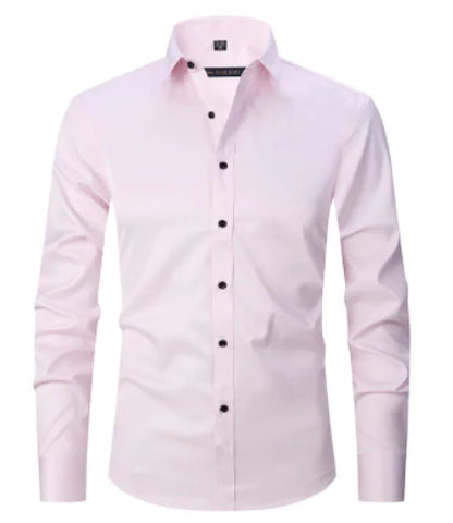 Stay Sharp: Anti-Wrinkle Men's Dress Shirt - Kalizeh