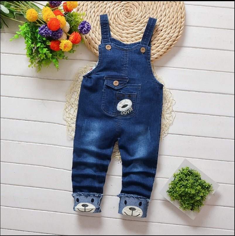 Baby Boy Casual Denim Overalls - Kalizeh