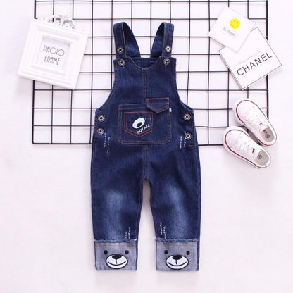 Baby Boy Casual Denim Overalls - Kalizeh