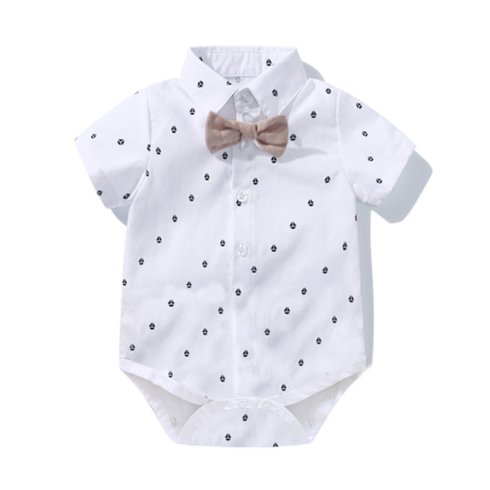 Baby Boys Gentleman Triangle Romper - Kalizeh