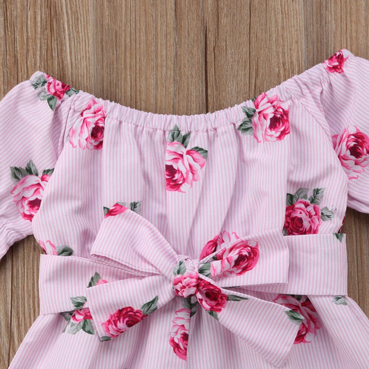 Baby Girl Charming Floral Romper Jumpsuit - Kalizeh