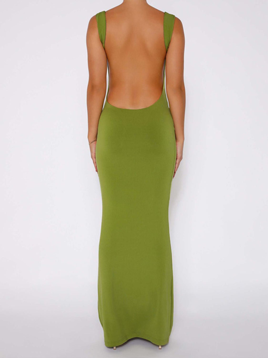 Backless Wide Strap Maxi Dress - Kalizeh