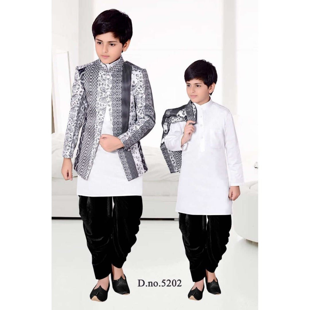 Boys Black Dhoti Kurta - Kalizeh