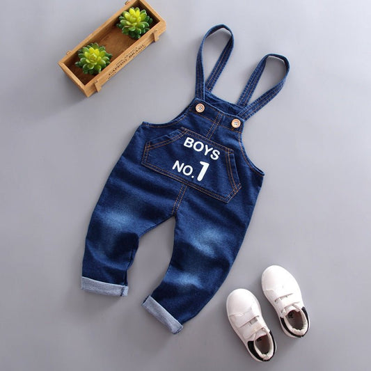 Boys Classic Denim Overalls - Kalizeh