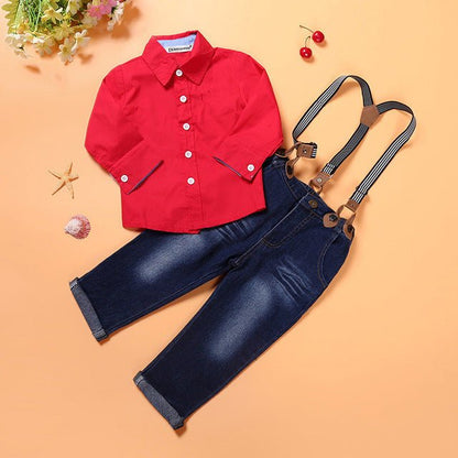 Boys Dress Shirt and Jeans Ensemble - Kalizeh