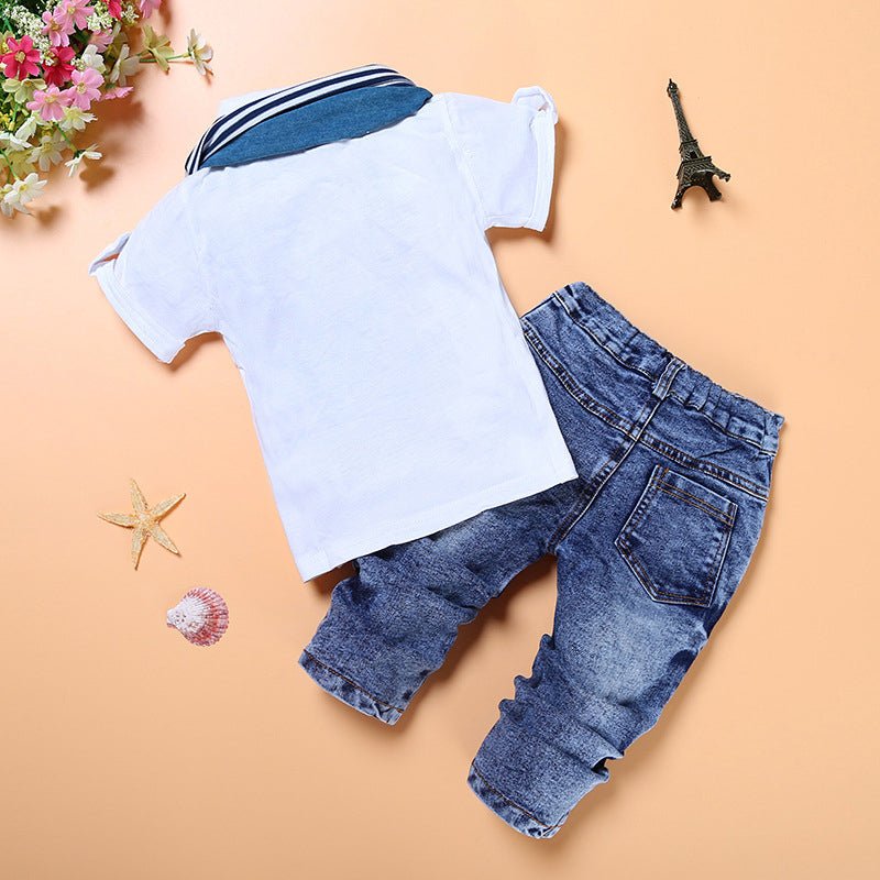 Boys Dress Shirt and Jeans Ensemble - Kalizeh