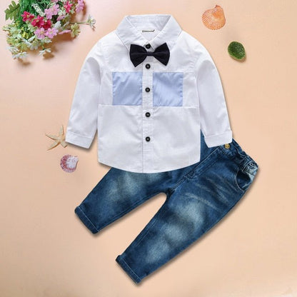 Boys Dress Shirt and Jeans Ensemble - Kalizeh