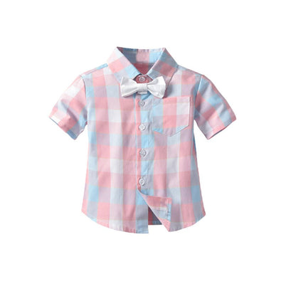 Boys Plaid Gentleman Suit - Kalizeh