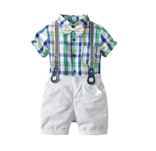 Boys Plaid Gentleman Suit - Kalizeh