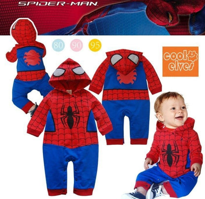 Boys Spider-Man Hooded Jumpsuits - Kalizeh