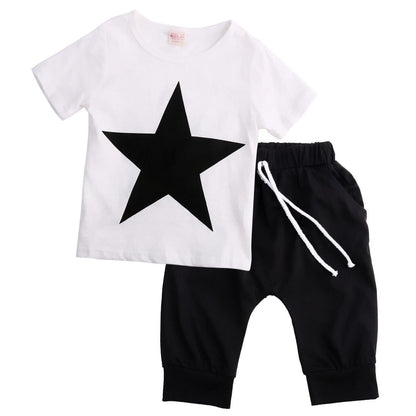 Boys Star T-shirt and Harem Pants Set - Kalizeh