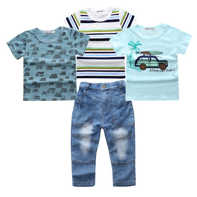 Boys' Summer Casual 4 Piece Set - Kalizeh