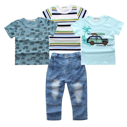 Boys' Summer Casual 4 Piece Set - Kalizeh