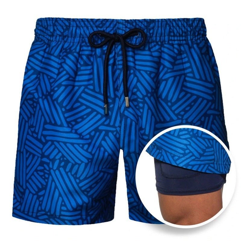 British Striped Beach Shorts - Kalizeh