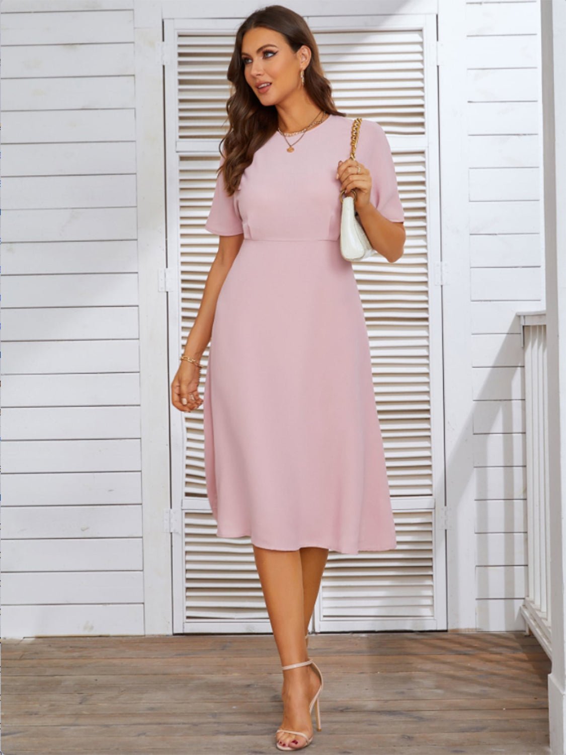 Chic Comfort Midi Dress - Kalizeh