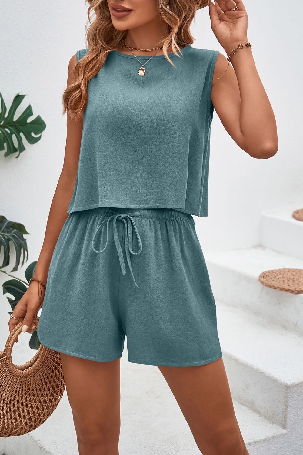 Chic Comfort Top and Short Set - Kalizeh