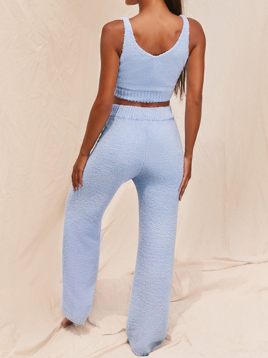 Chic V-Neck Tank and Pants Ensemble - Kalizeh