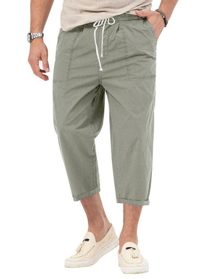 Classic Comfort, Timeless Style Straight Cropped Pants - Kalizeh