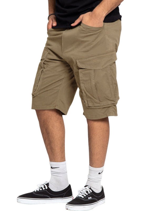 Classic Solid Cargo Shorts - Kalizeh