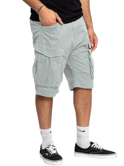 Classic Solid Cargo Shorts - Kalizeh