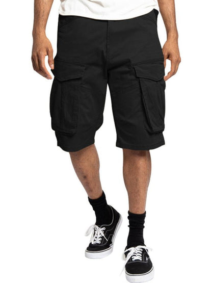 Classic Solid Cargo Shorts - Kalizeh