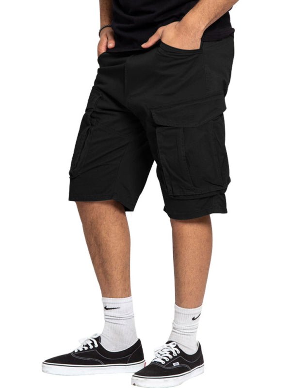 Classic Solid Cargo Shorts - Kalizeh