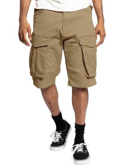 Classic Solid Cargo Shorts - Kalizeh