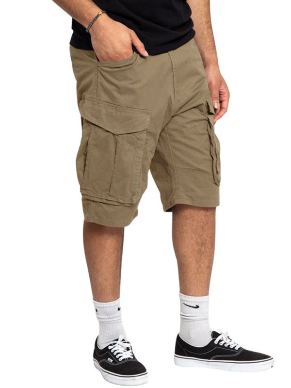 Classic Solid Cargo Shorts - Kalizeh