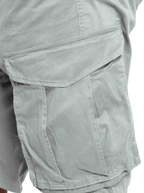 Classic Solid Cargo Shorts - Kalizeh