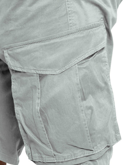 Classic Solid Cargo Shorts - Kalizeh