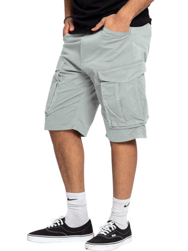 Classic Solid Cargo Shorts - Kalizeh