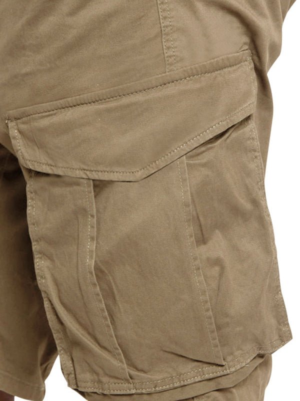 Classic Solid Cargo Shorts - Kalizeh