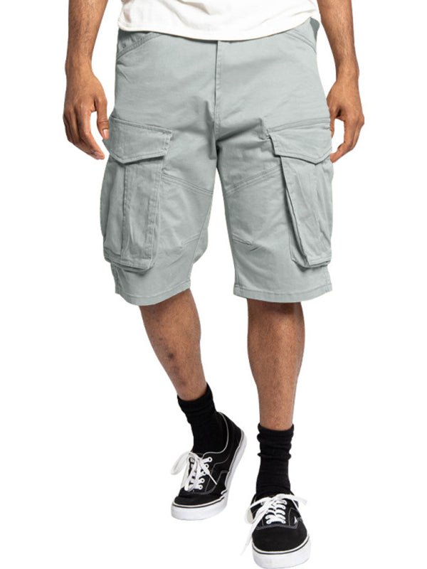 Classic Solid Cargo Shorts - Kalizeh