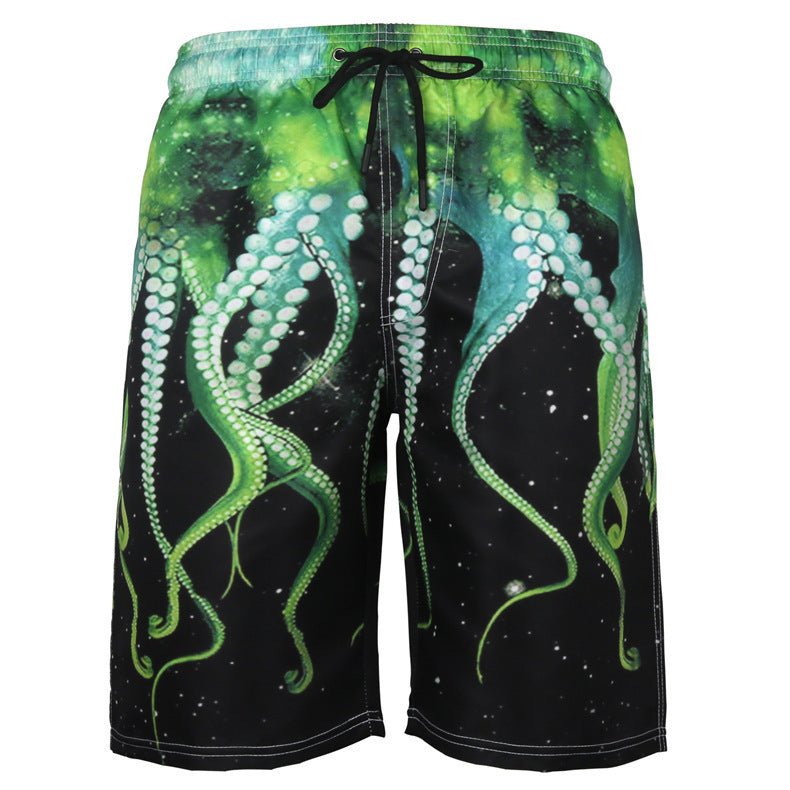 Coastal Breeze Men's Printed Beach Shorts - Kalizeh