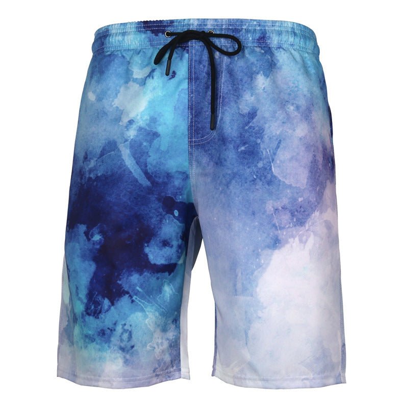 Coastal Breeze Men's Printed Beach Shorts - Kalizeh