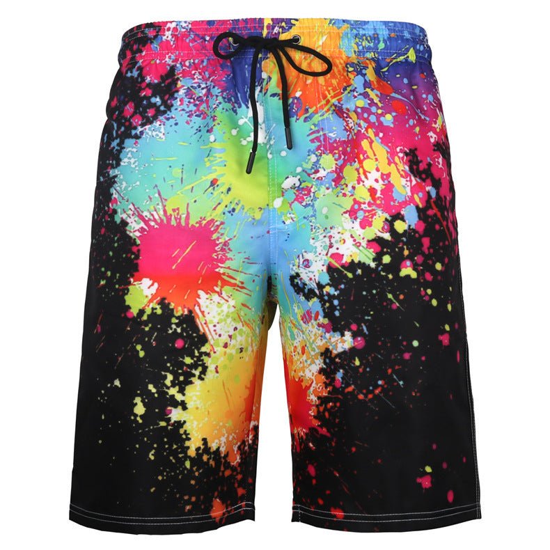 Coastal Breeze Men's Printed Beach Shorts - Kalizeh