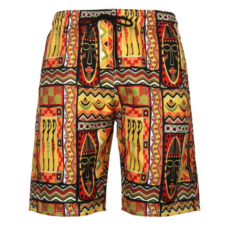 Coastal Breeze Men's Printed Beach Shorts - Kalizeh