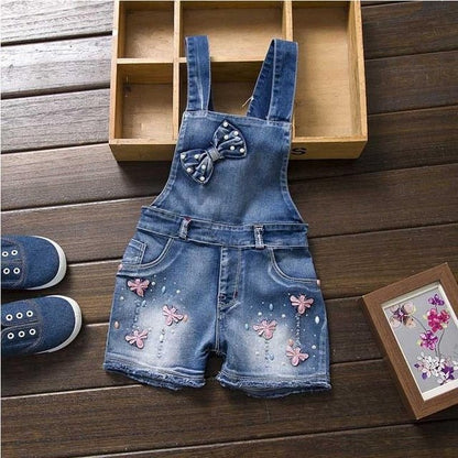 Cute Sweet Fashion Washed Denim Romper - Kalizeh