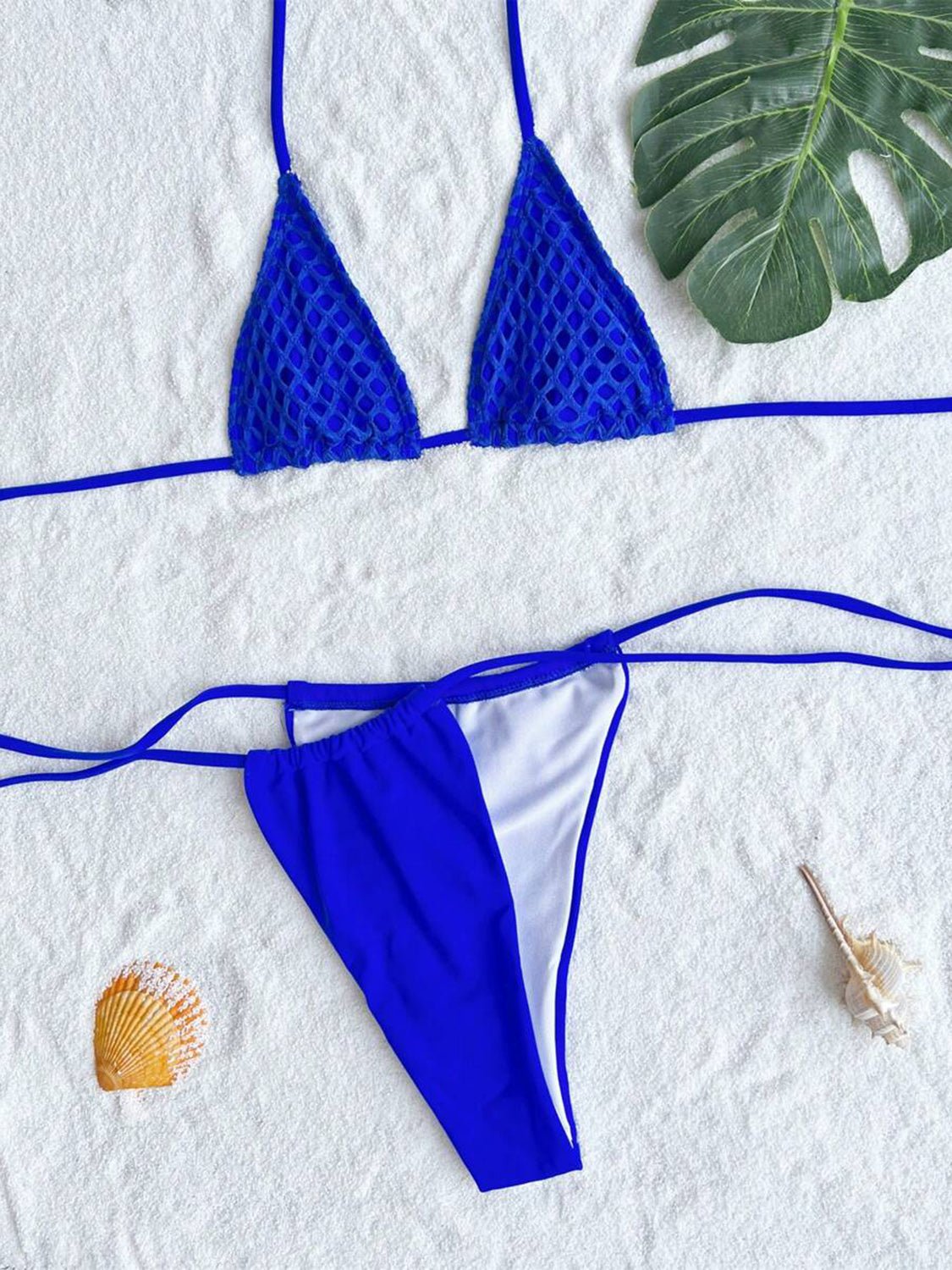 Cutout Halter Three-Piece Swim Set - Kalizeh