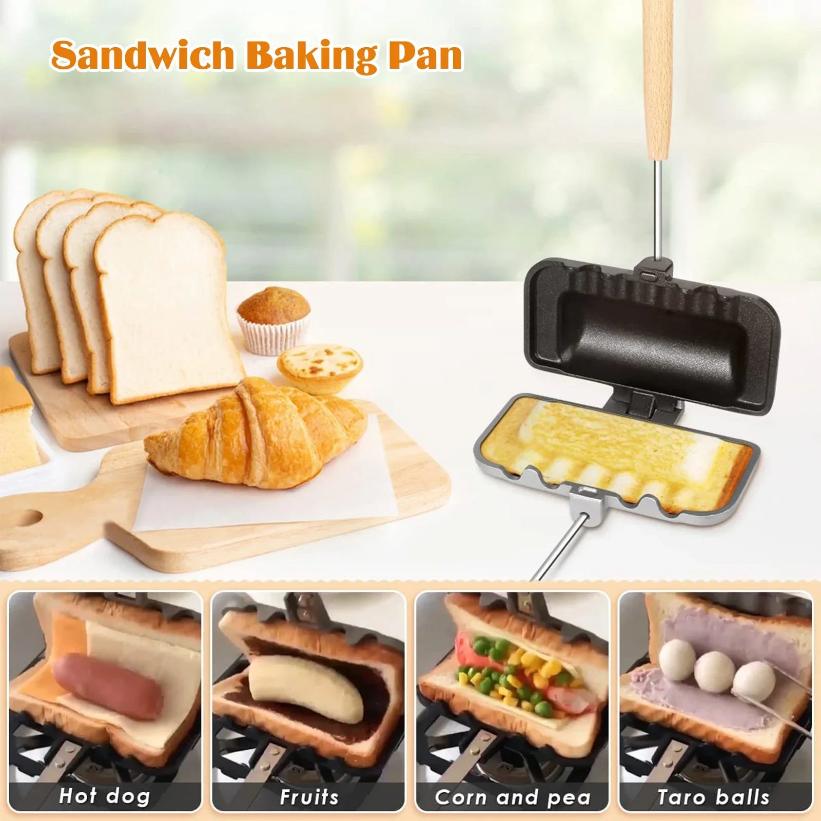 Double Sided Non-Stick Sandwich Fry Pan - Kalizeh